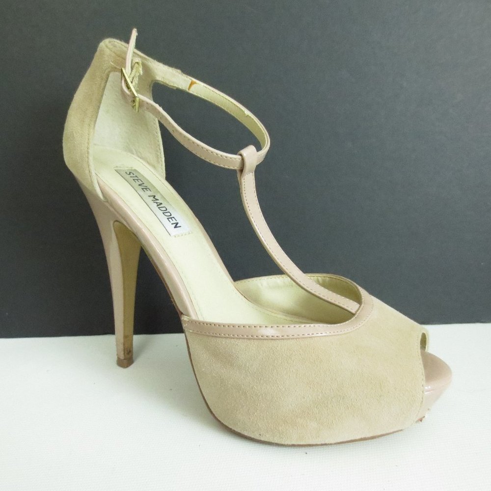 STEVE MADDEN Maggie Suede Heels Pumps